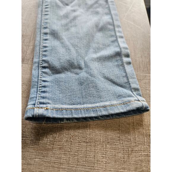 Levi's 711 Skinny Stretch Light Blue Denim Adjustable Waist Girl's Jeans 14 Reg - Picture 7 of 10